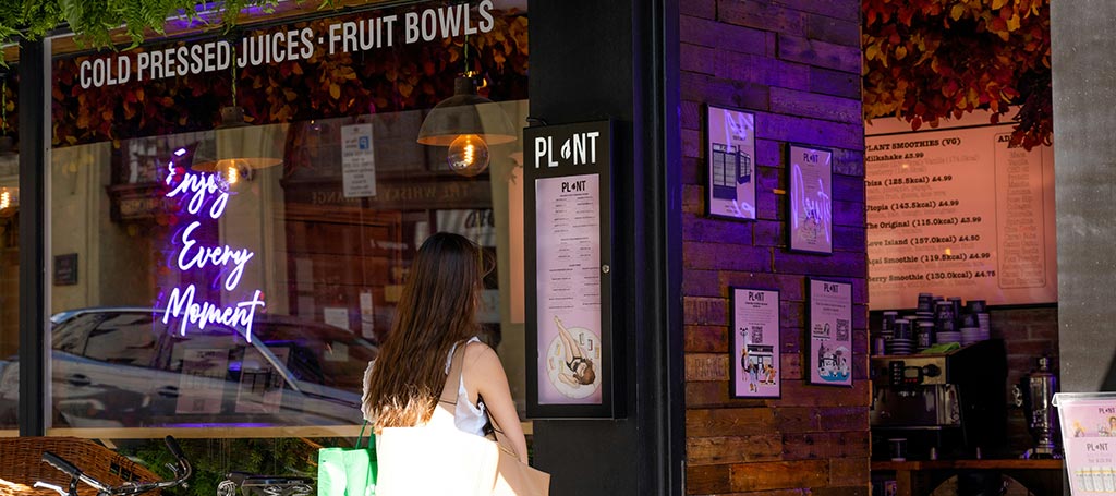 entrance to a restaurant specializing in bowls