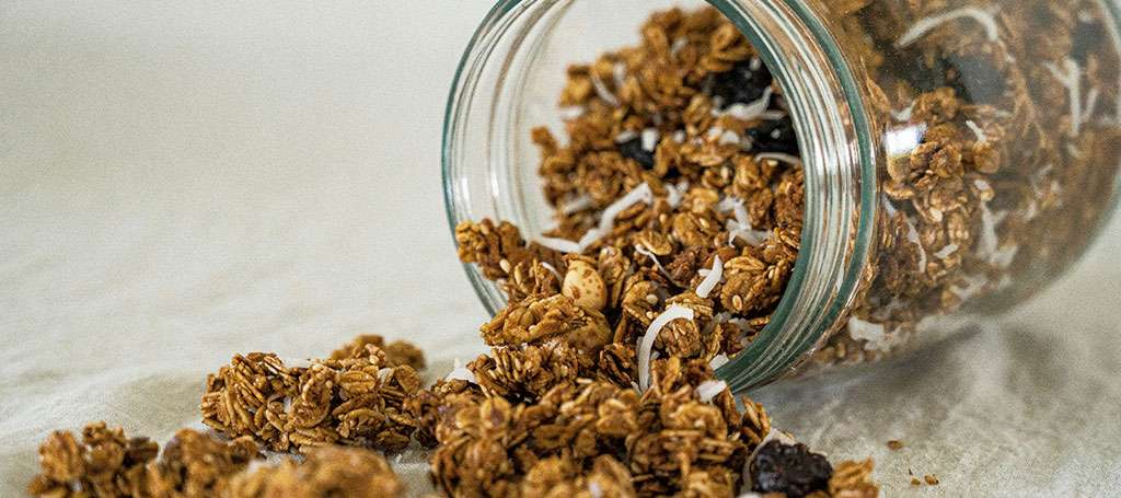 granola in the jar