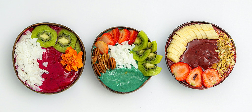 Three Bowls of Fruit