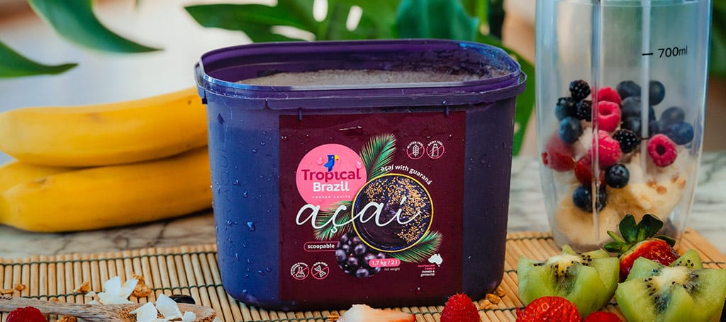 Açaí Puree with Guaraná Original – 1.7kg Tub