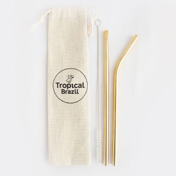 Kit 2 Straws Gold